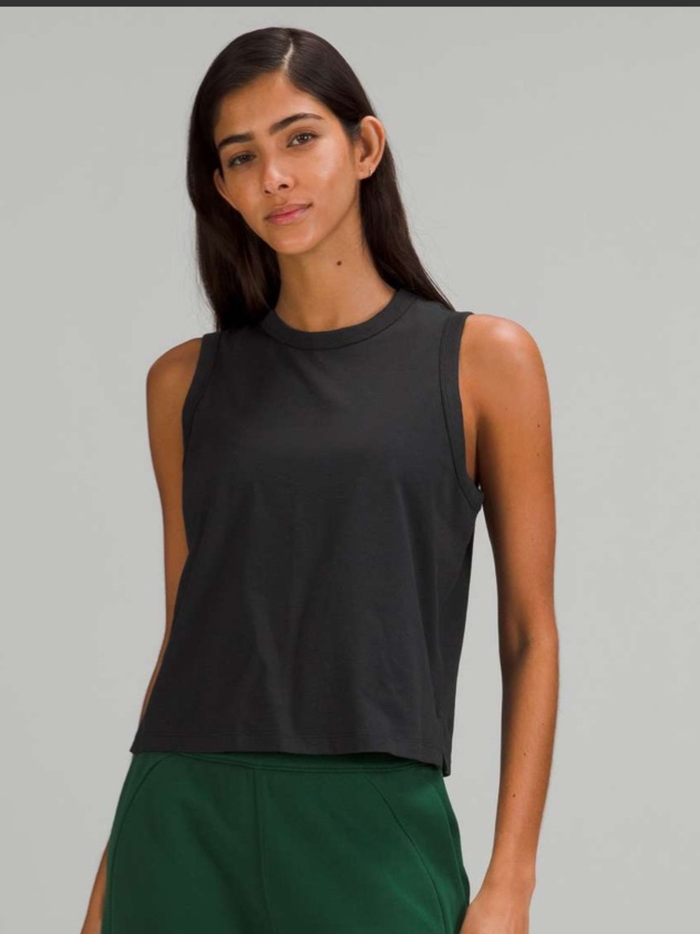 Lululemon Classic-Fit Cotton-Blend Tank Topi